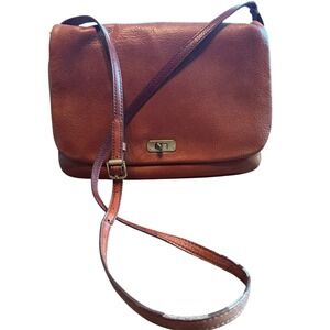 J.Crew Leather Crossbody Bag Flap Closure Shoulder Bag Purse Handbag